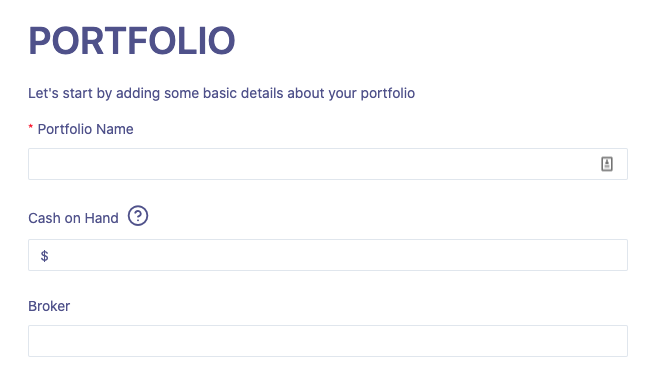 Portfolio Section